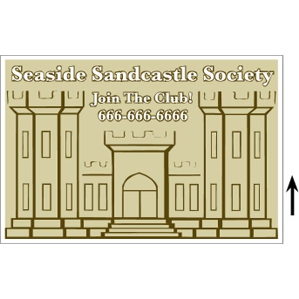 18" x 12" corrugated sign with 3/16" thickness and 2 color... from ASI 89910 Stouse, LLC