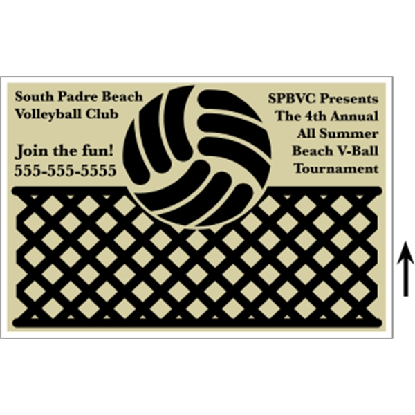 18" x 12" corrugated sign with 3/16" thickness and 2 color... from ASI 89910 Stouse, LLC