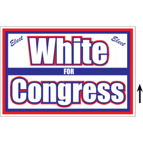 18" x 12" corrugated sign with 3/16" thickness and 2 color... from ASI 89910 Stouse, LLC