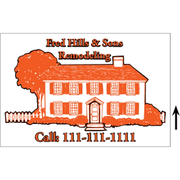 18" x 12" corrugated sign with 3/16" thickness and 2 color... from ASI 89910 Stouse, LLC