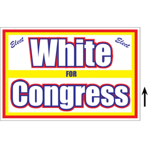 18" x 12" corrugated sign with 3/16" thickness and 3 color... from ASI 89910 Stouse, LLC