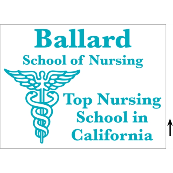 24" x 18" corrugated sign with 3/16" thickness and 1 color... from ASI 89910 Stouse, LLC