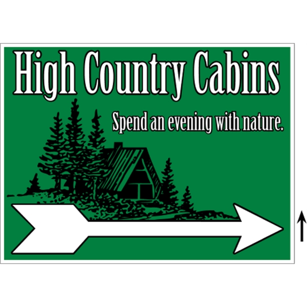 24" x 18" corrugated sign with 3/16" thickness and 2 color... from ASI 89910 Stouse, LLC