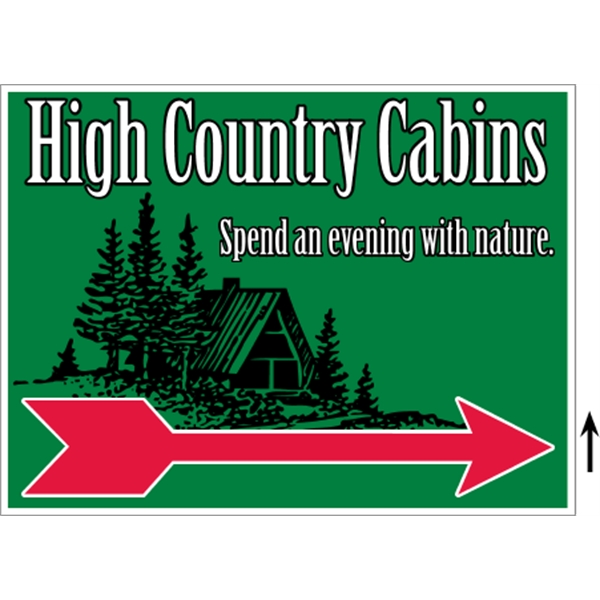 24" x 18" corrugated sign with 3/16" thickness and 3 color... from ASI 89910 Stouse, LLC