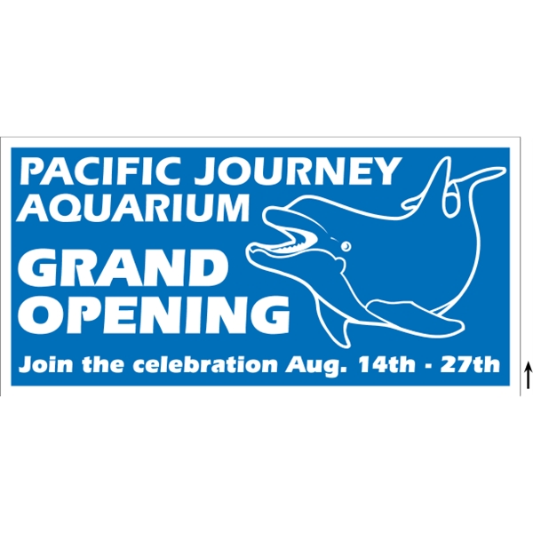 48" x 24" corrugated sign with 3/16" thickness and 1 color... from ASI 89910 Stouse, LLC