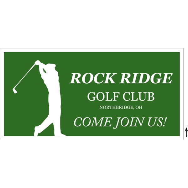 48" x 24" corrugated sign with 3/16" thickness and 1 color... from ASI 89910 Stouse, LLC