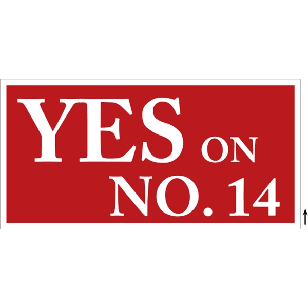 48" x 24" corrugated sign with 3/16" thickness and 1 color... from ASI 89910 Stouse, LLC