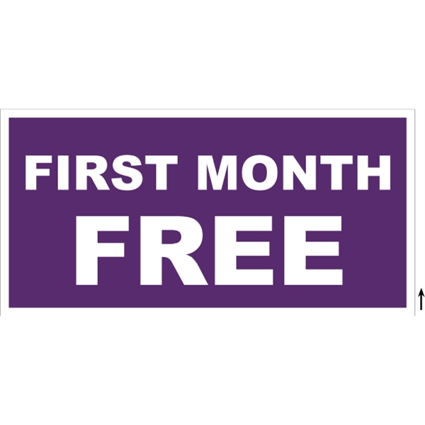 48" x 24" corrugated sign with 3/16" thickness and 1 color... from ASI 89910 Stouse, LLC