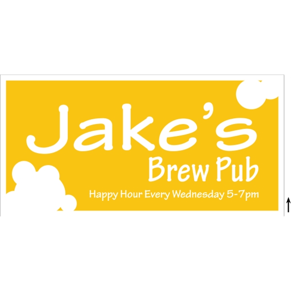 48" x 24" corrugated sign with 3/16" thickness and 1 color... from ASI 89910 Stouse, LLC