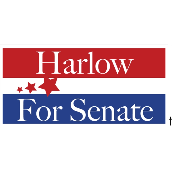 48" x 24" corrugated sign with 3/16" thickness and 2 color... from ASI 89910 Stouse, LLC