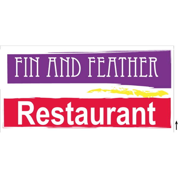 48" x 24" corrugated sign with 3/16" thickness and 2 color... from ASI 89910 Stouse, LLC