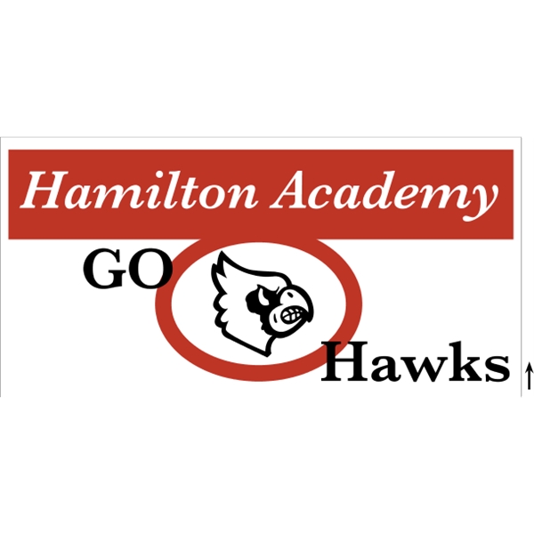 48" x 24" corrugated sign with 3/16" thickness and 2 color... from ASI 89910 Stouse, LLC