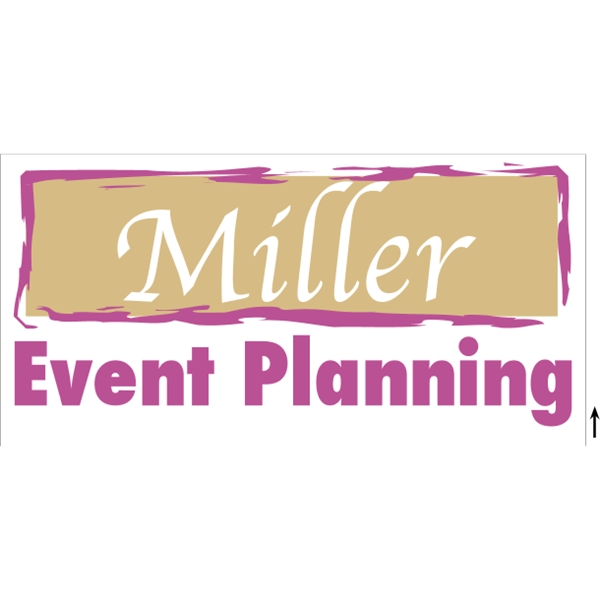 48" x 24" corrugated sign with 3/16" thickness and 2 color... from ASI 89910 Stouse, LLC