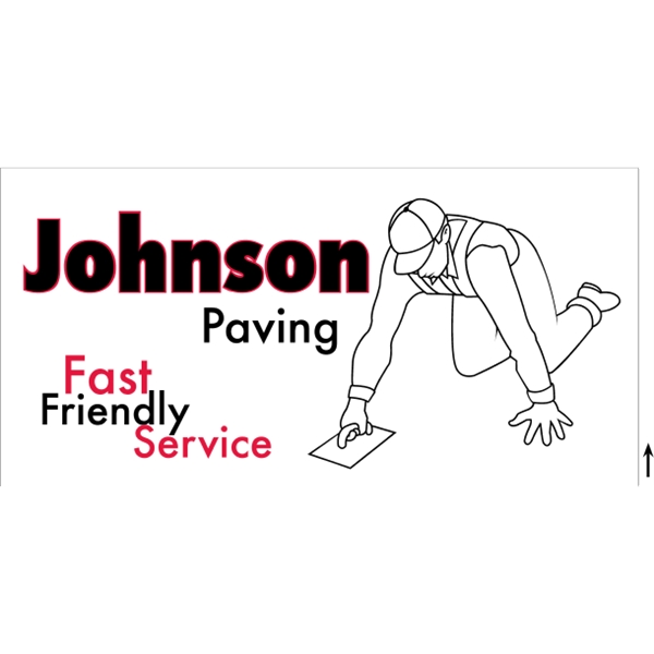 48" x 24" corrugated sign with 3/16" thickness and 2 color... from ASI 89910 Stouse, LLC