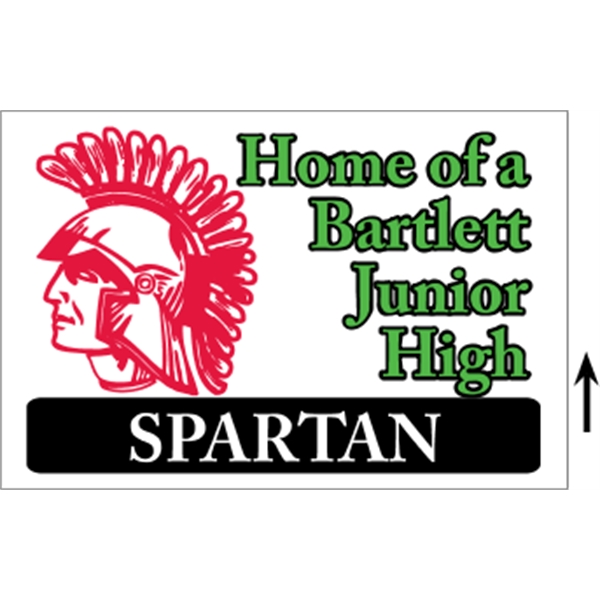 48" x 24" corrugated sign with 3/16" thickness and 3 color... from ASI 89910 Stouse, LLC