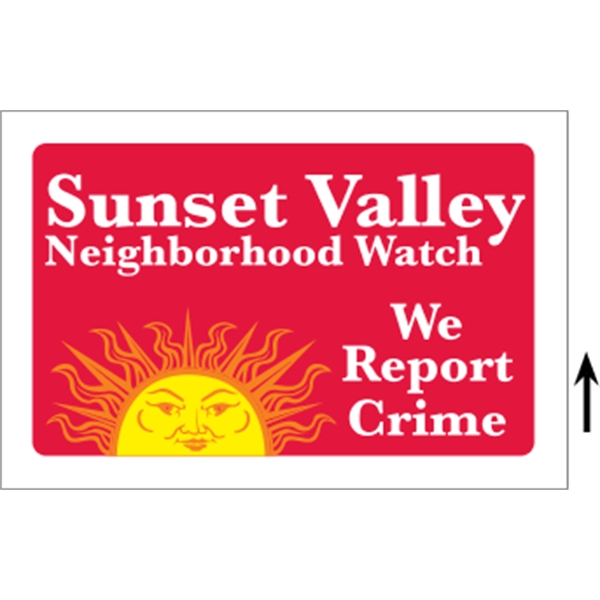 48" x 24" corrugated sign with 3/16" thickness and 3 color... from ASI 89910 Stouse, LLC