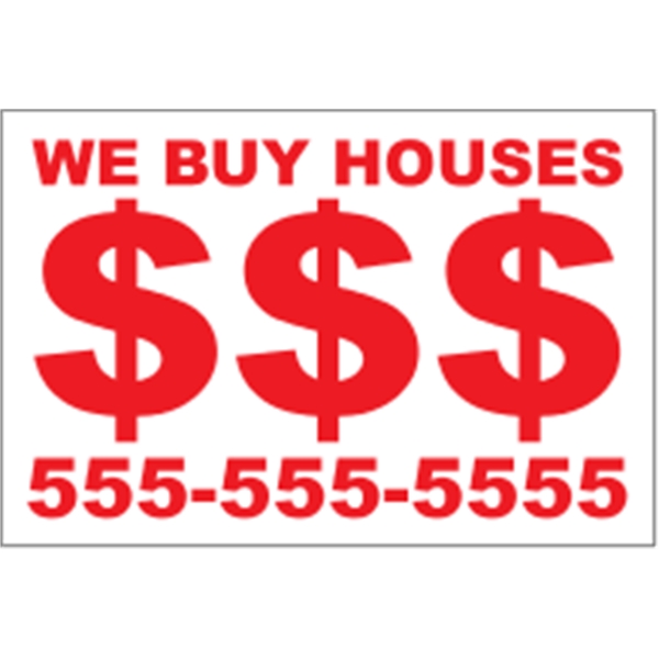 35" x 24" corrugated sign with 3/16" thickness and 1 color... from ASI 89910 Stouse, LLC