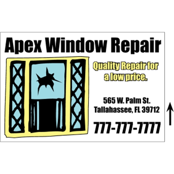 36" x 24" corrugated sign with 3/16" thickness and 3 color... from ASI 89910 Stouse, LLC