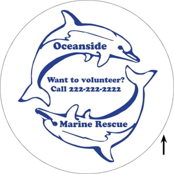 22" circle shaped corrugated sign with 3/16" thickness and your choice... from ASI 89910 Stouse, LLC