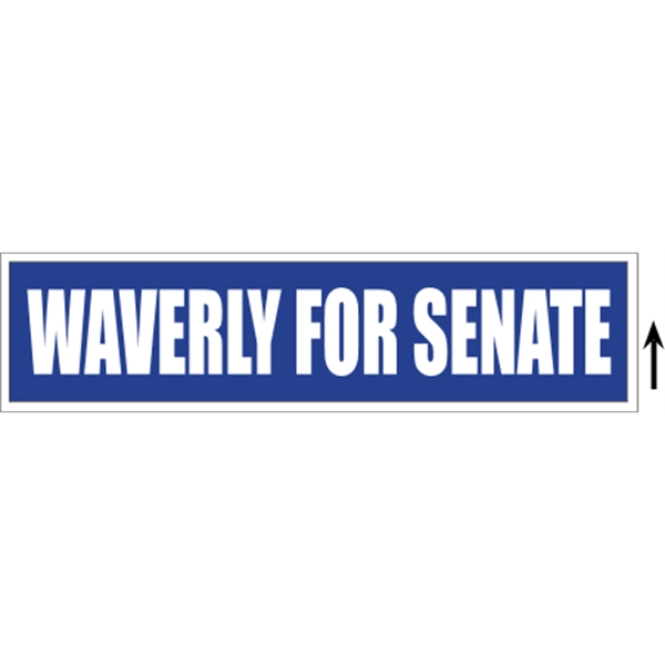 24" x 6" corrugated plastic sign with 3/16" thickness and your... from ASI 89910 Stouse, LLC