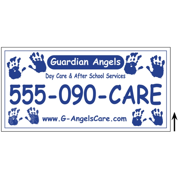 24" x 12" corrugated plastic sign with 3/16" thickness and your... from ASI 89910 Stouse, LLC