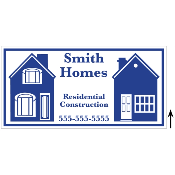 24" x 12" corrugated plastic sign with 3/16" thickness and your... from ASI 89910 Stouse, LLC