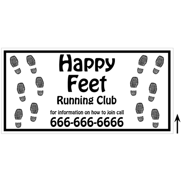 24" x 12" corrugated plastic sign with 3/16" thickness and your... from ASI 89910 Stouse, LLC