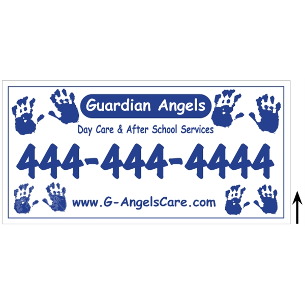 24" x 12" corrugated plastic sign with 3/16" thickness and your... from ASI 89910 Stouse, LLC