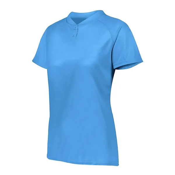 Women's Attain Two-Button Jersey... from ASI 84358 S&S Activewear