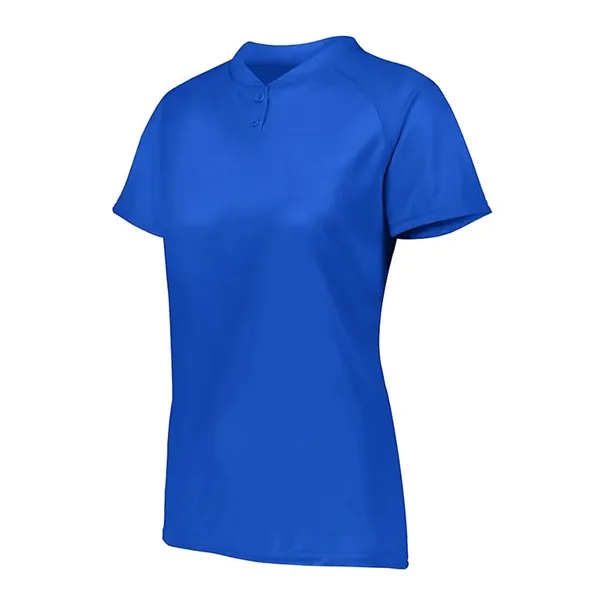 Women's Attain Two-Button Jersey... from ASI 84358 S&S Activewear