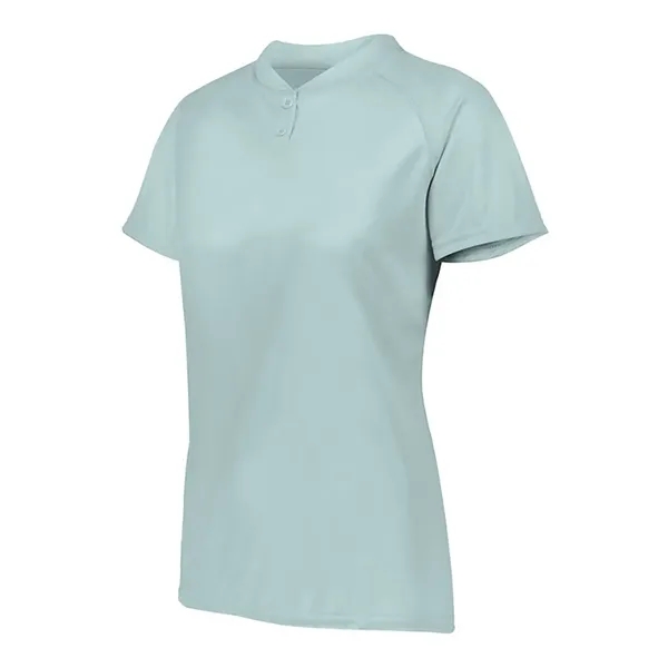 Women's Attain Two-Button Jersey... from ASI 84358 S&S Activewear