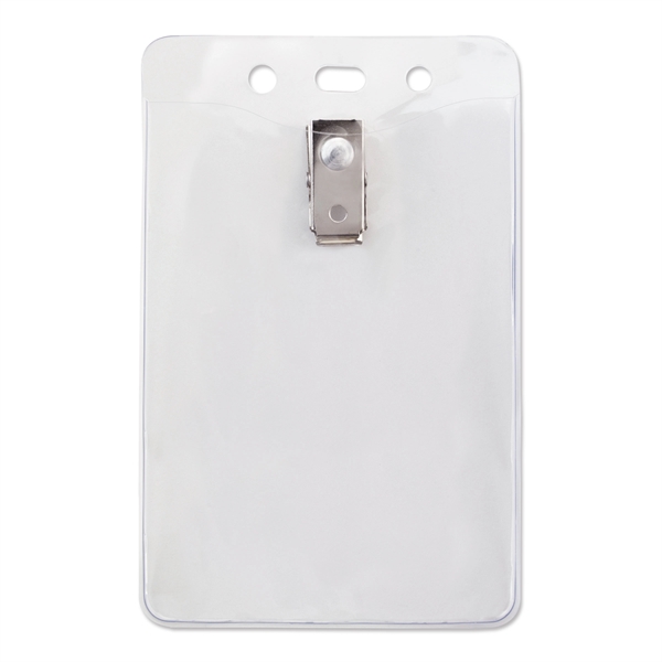Versatile badge holders feature a 2-hole clip for easy attachment to... from ASI 79898 Promovision / PROMOVISION