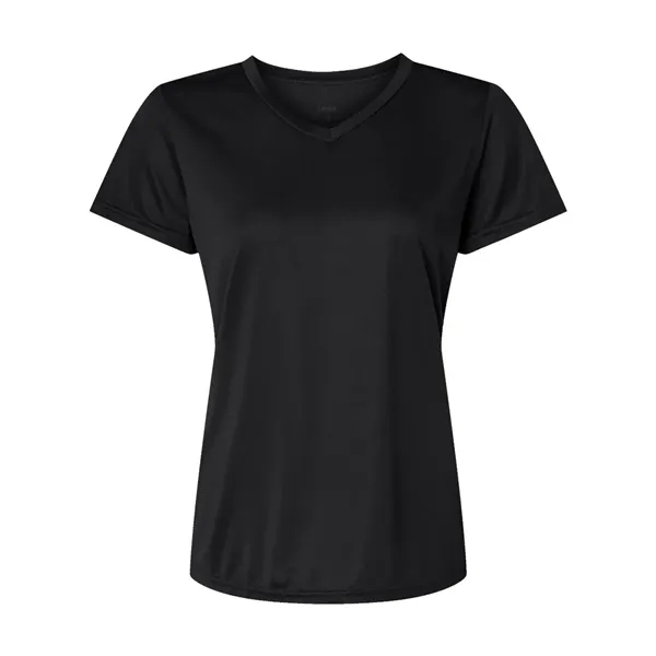 Women's v-neck wicking t-shirt. Blank.... from ASI 84358 S&S Activewear