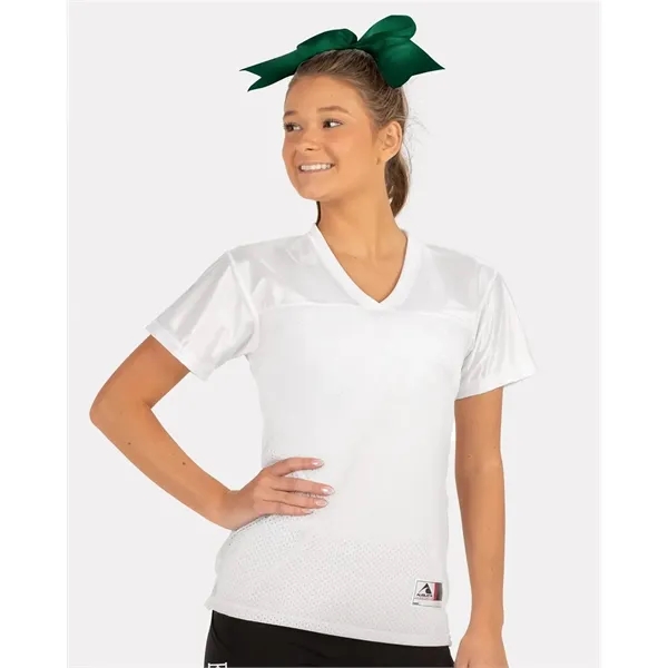 3.35 oz., 100% polyester tricot mesh Juniors' replica football t-shirt.... from ASI 84358 S&S Activewear