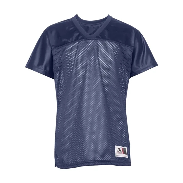 3.35 oz., 100% polyester tricot mesh Juniors' replica football t-shirt.... from ASI 84358 S&S Activewear