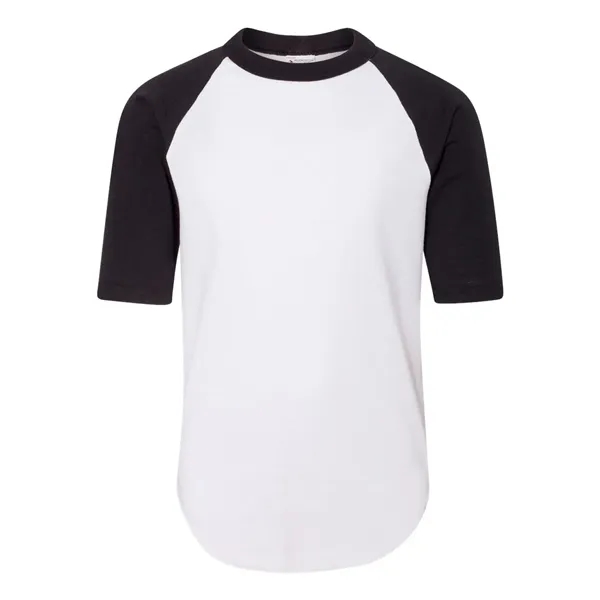 Youth Three-Quarter Sleeve Baseball Jersey... from ASI 84358 S&S Activewear