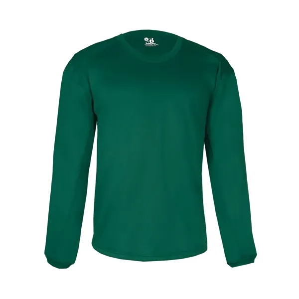 Fleece crewneck sweatshirt with waffle weaves texture... from ASI 84358 S&S Activewear