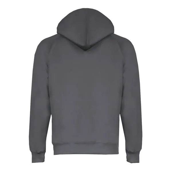 Women's fleece moisture-wicking hoodie with a front pouch featuring a headset... from ASI 84358 S&S Activewear
