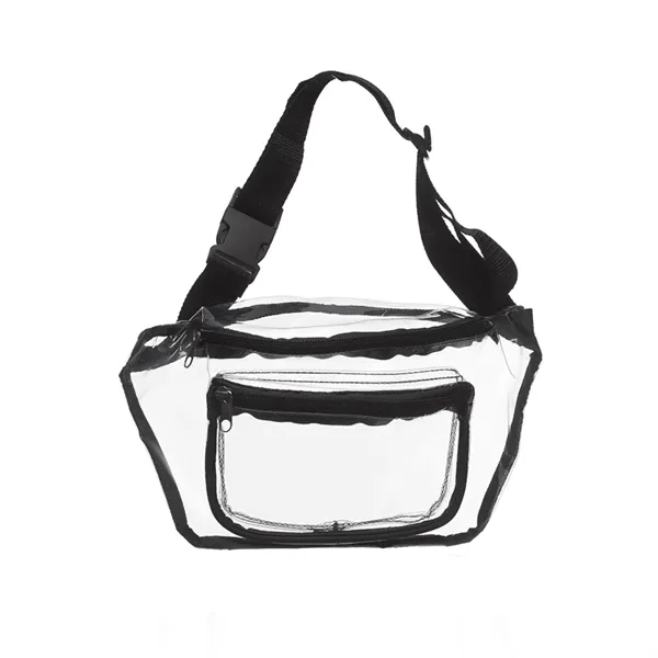 Transparent zippered fanny pack waist bag plus 1 color silkscreen imprint... from ASI 37218 Athena Promo (tm)