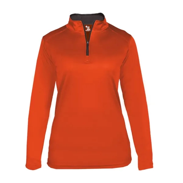 Ladies 1/4 zip pullover with thumb holes... from ASI 84358 S&S Activewear