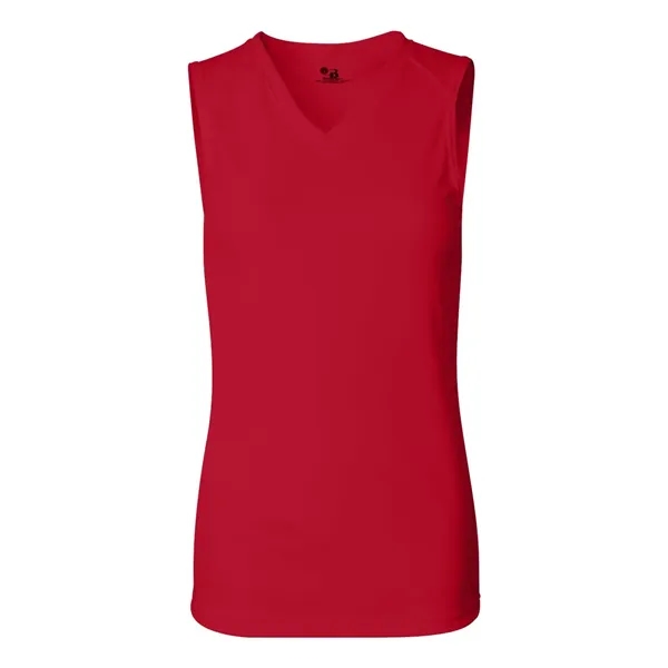 Women's sleeveless sporty t-shirt with moisture management fabric. Blank product.... from ASI 84358 S&S Activewear
