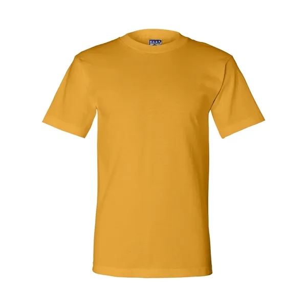 Adult pre-shrunk 100% cotton short sleeve t-shirt, union made. Blank product.... from ASI 84358 S&S Activewear