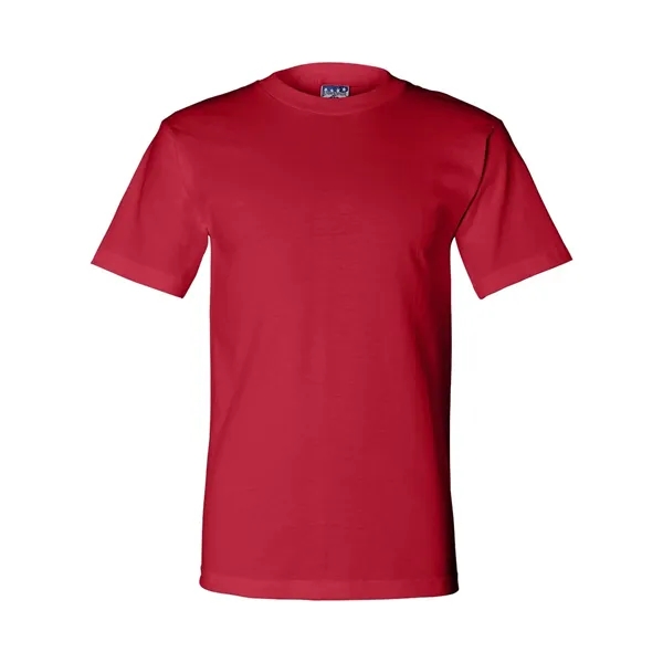 Adult pre-shrunk 100% cotton short sleeve t-shirt, union made. Blank product.... from ASI 84358 S&S Activewear