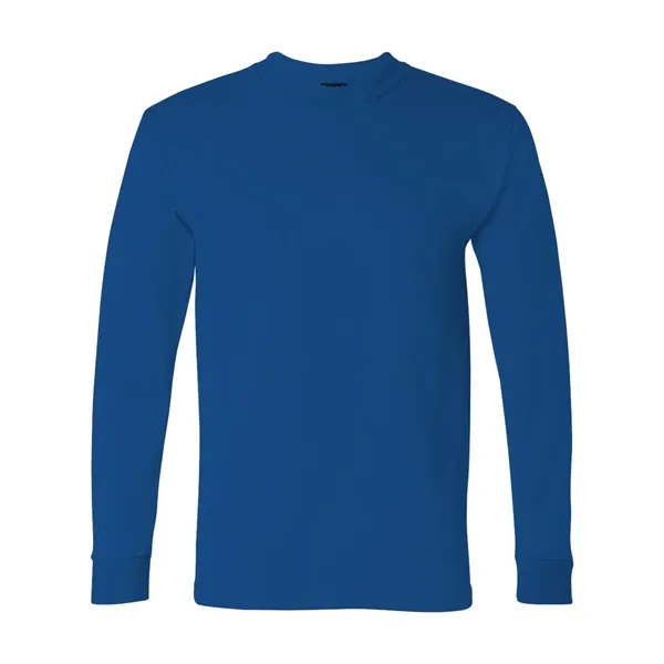 Adult pre-shrunk 100% cotton long sleeve t-shirt, union made. Blank product.... from ASI 84358 S&S Activewear