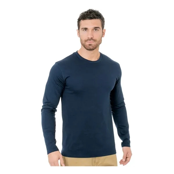 Unisex Fine Jersey Long Sleeve Crewneck T-Shirt... from ASI 84358 S&S Activewear