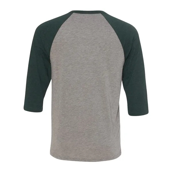 Unisex three-quarter sleeve baseball T-shirt with a retail fit, side seams,... from ASI 84358 S&S Activewear