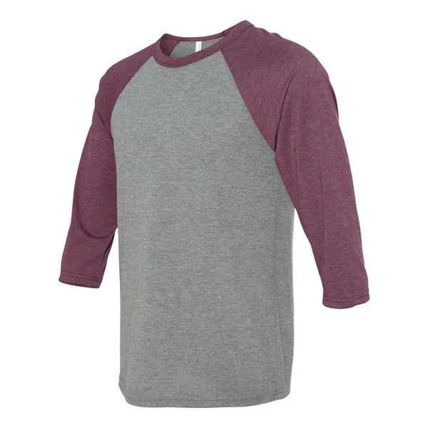 Unisex three-quarter sleeve baseball T-shirt with a retail fit, side seams,... from ASI 84358 S&S Activewear
