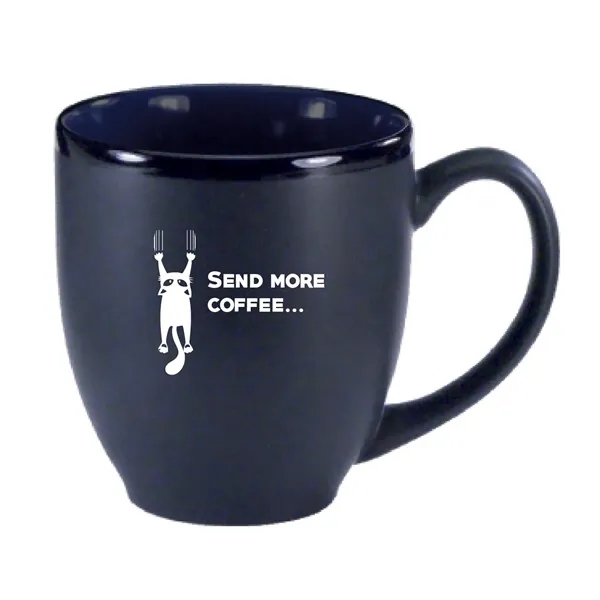 16 Oz. two-tone ceramic bistro cup with black matte finish.... from ASI 74245 Nordic Co Inc / Nordic Nordic Promos