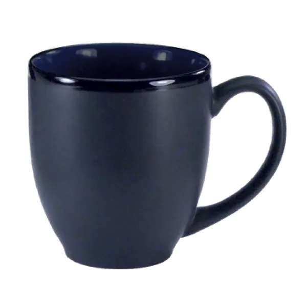 16 Oz. two-tone ceramic bistro cup with black matte finish.... from ASI 74245 Nordic Co Inc / Nordic Nordic Promos