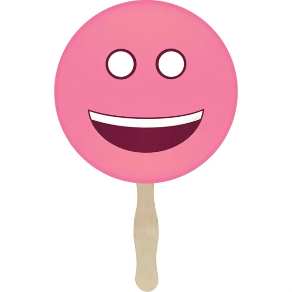 Emoji hand fan with different 10 faces/expressions available. Customizable... from ASI 54100 Fields Manufacturing Inc / TargetLine®